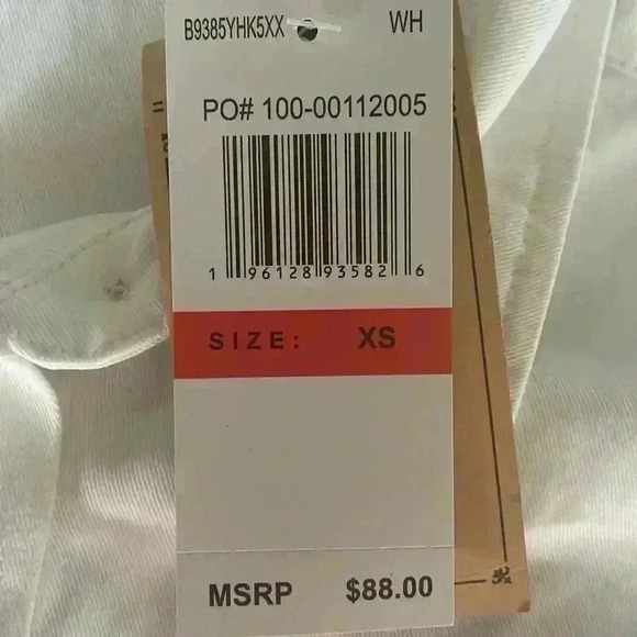 Democracy Denim Two-Pocket Shacket in White Size XS NWT - Picture 6 of 11